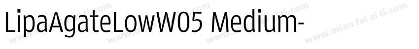 LipaAgateLowW05 Medium字体转换